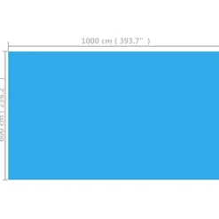 Maison Exclusive Piscines Et Spas | - Couverture de piscine rectangulaire 1000x600 cm pe bleu