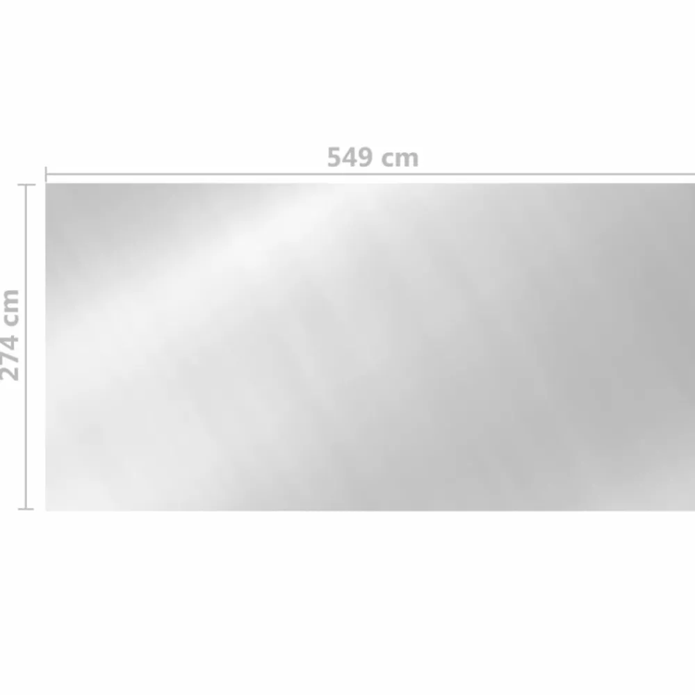 Maison Exclusive Piscines Et Spas | - Couverture de piscine argenté 549x274 cm pe