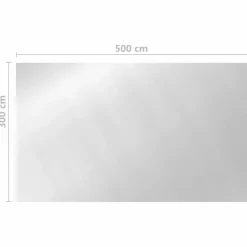 Maison Exclusive Piscines Et Spas | - Couverture de piscine rectangulaire 500x300 cm pe argenté