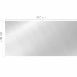 Maison Exclusive Piscines Et Spas | - Couverture de piscine argenté 450x220 cm pe
