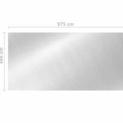 Maison Exclusive Piscines Et Spas | - Couverture de piscine argenté 975x488 cm pe
