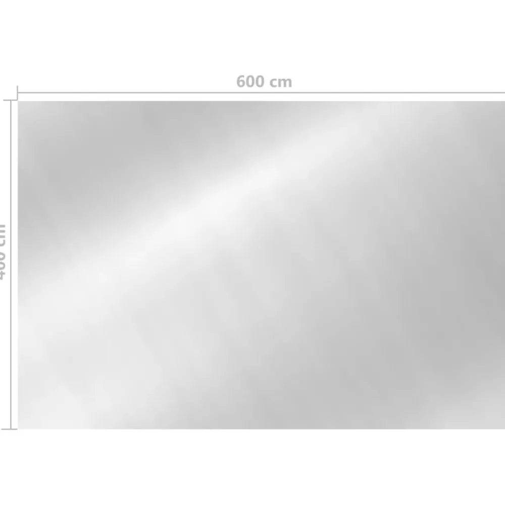 Maison Exclusive Piscines Et Spas | - Couverture de piscine rectangulaire 600x400 cm pe argenté