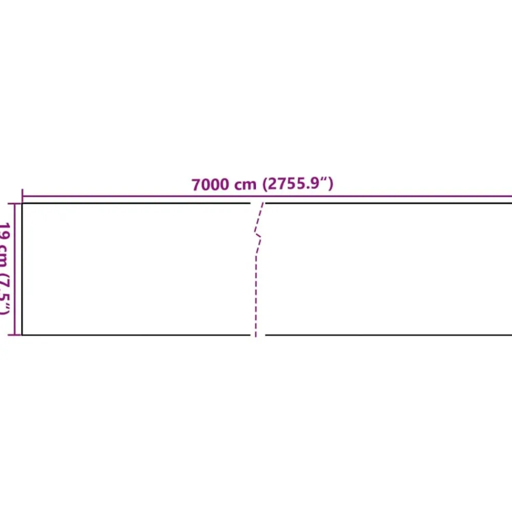 Maison Exclusive Brise-Vues, Bordures Et Dallages | - Écran d'intimité de jardin pvc 70 x 0,19 m vert