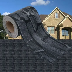 Maison Exclusive Brise-Vues, Bordures Et Dallages | - Écran d'intimité de jardin pvc 35x0,19m gris d'aspect de pierre