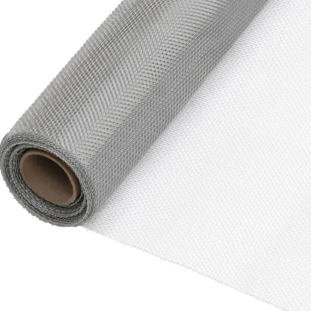 Maison Exclusive Brise-Vues, Bordures Et Dallages | - Écran en treillis acier inoxydable 112x500 cm argenté