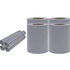 Maison Exclusive Brise-Vues, Bordures Et Dallages | - Écrans d'intimité de jardin 4 pcs pvc 35x0,19 m gris clair mat