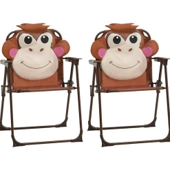 Maison Exclusive Mobilier Pour Enfants | - Ensemble de bistro avec parasol pour enfants 3 pcs marron