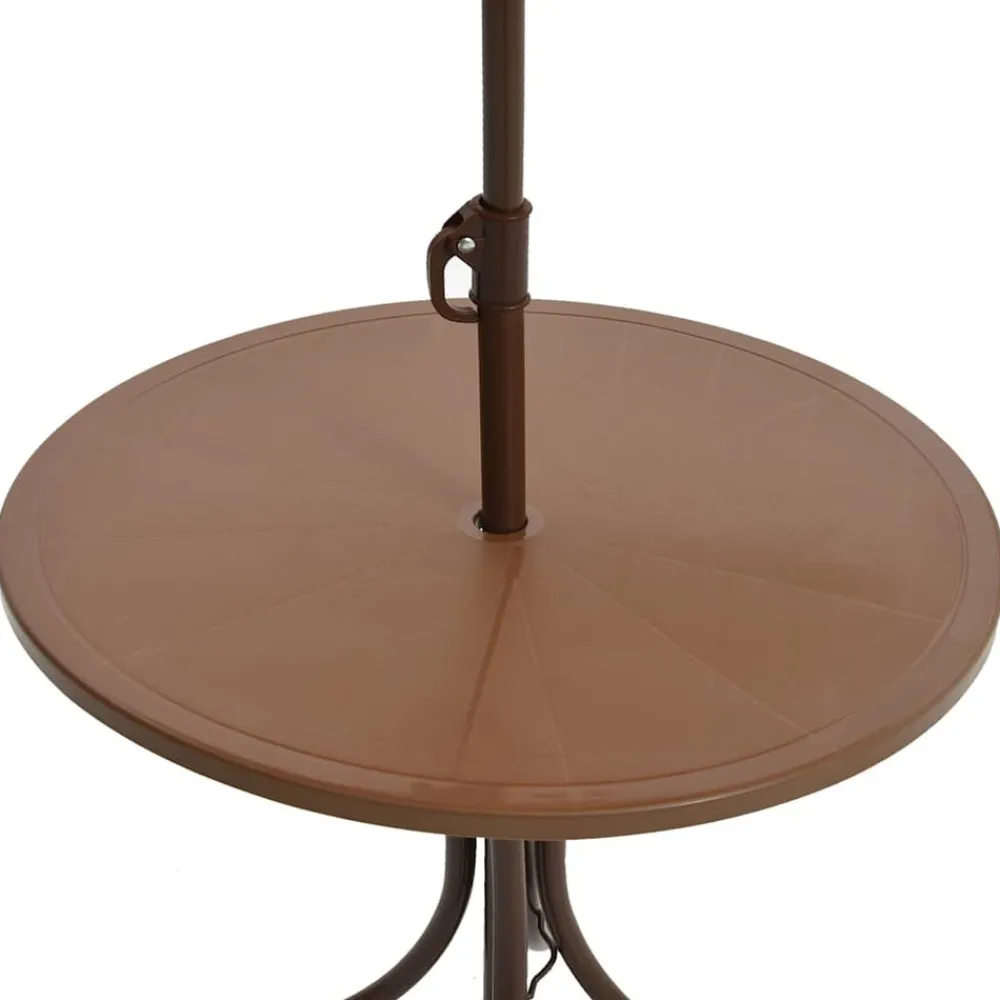 Maison Exclusive Mobilier Pour Enfants | - Ensemble de bistro avec parasol pour enfants 3 pcs marron