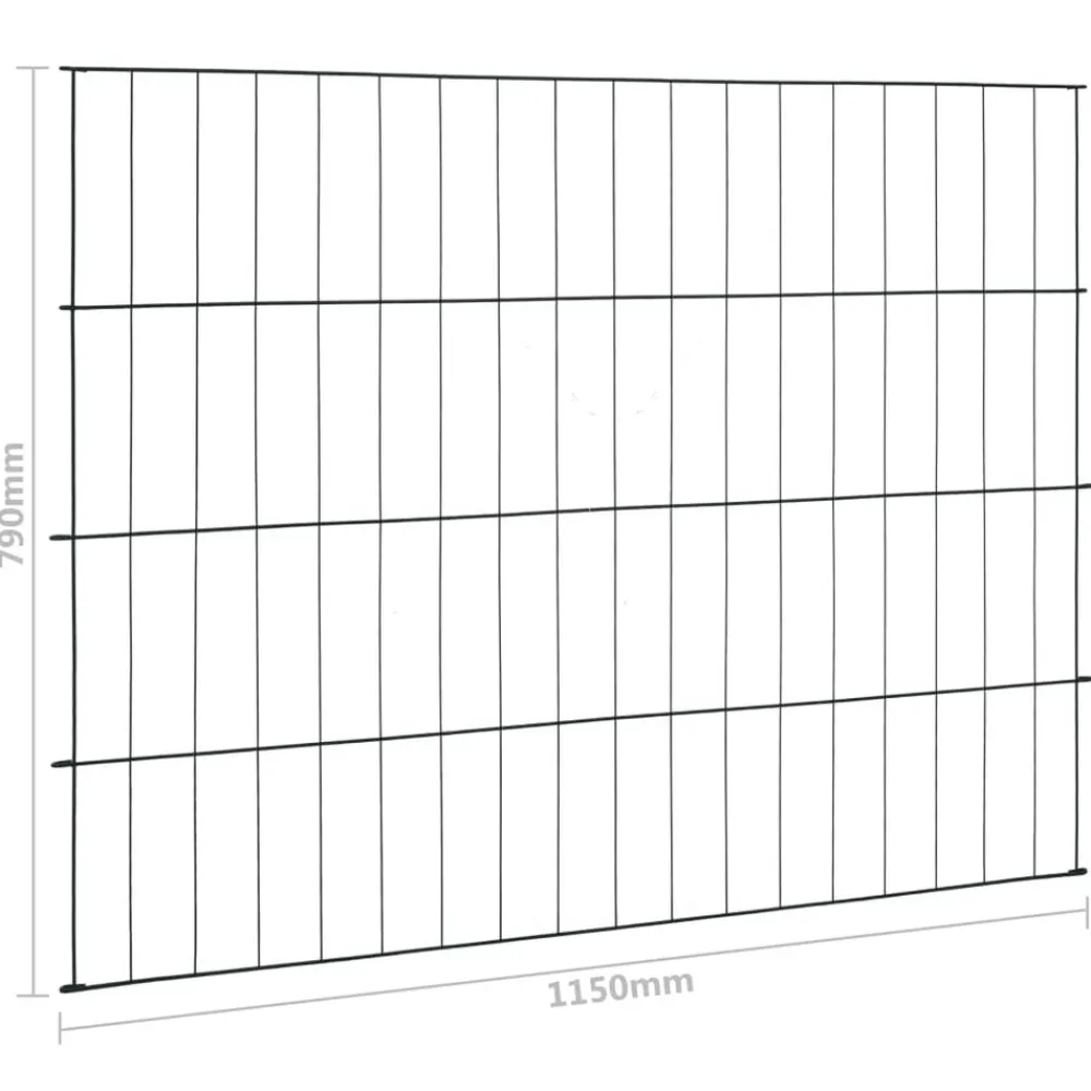 Maison Exclusive - Ensemble de clôture de jardin 115x79 cm vert Discount