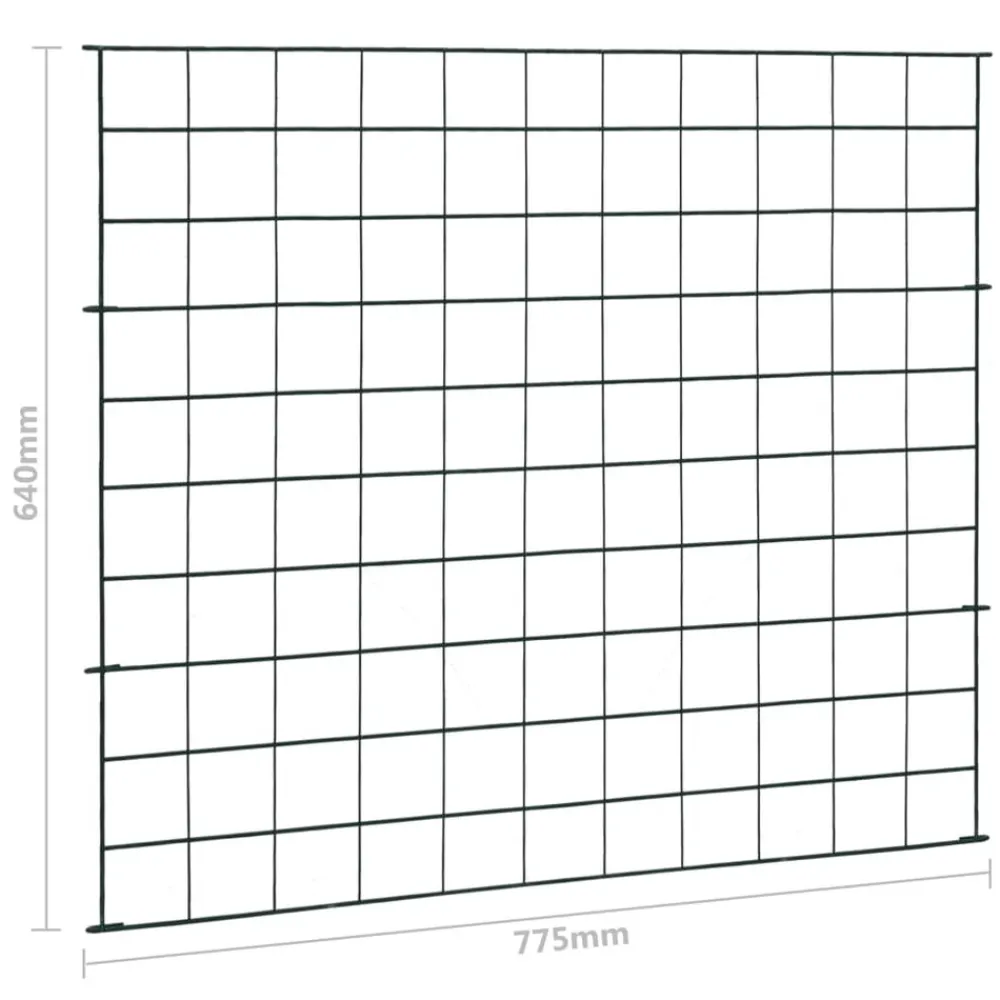 Maison Exclusive Brise-Vues, Bordures Et Dallages | - Ensemble de clôture de jardin 77,5x64 cm vert