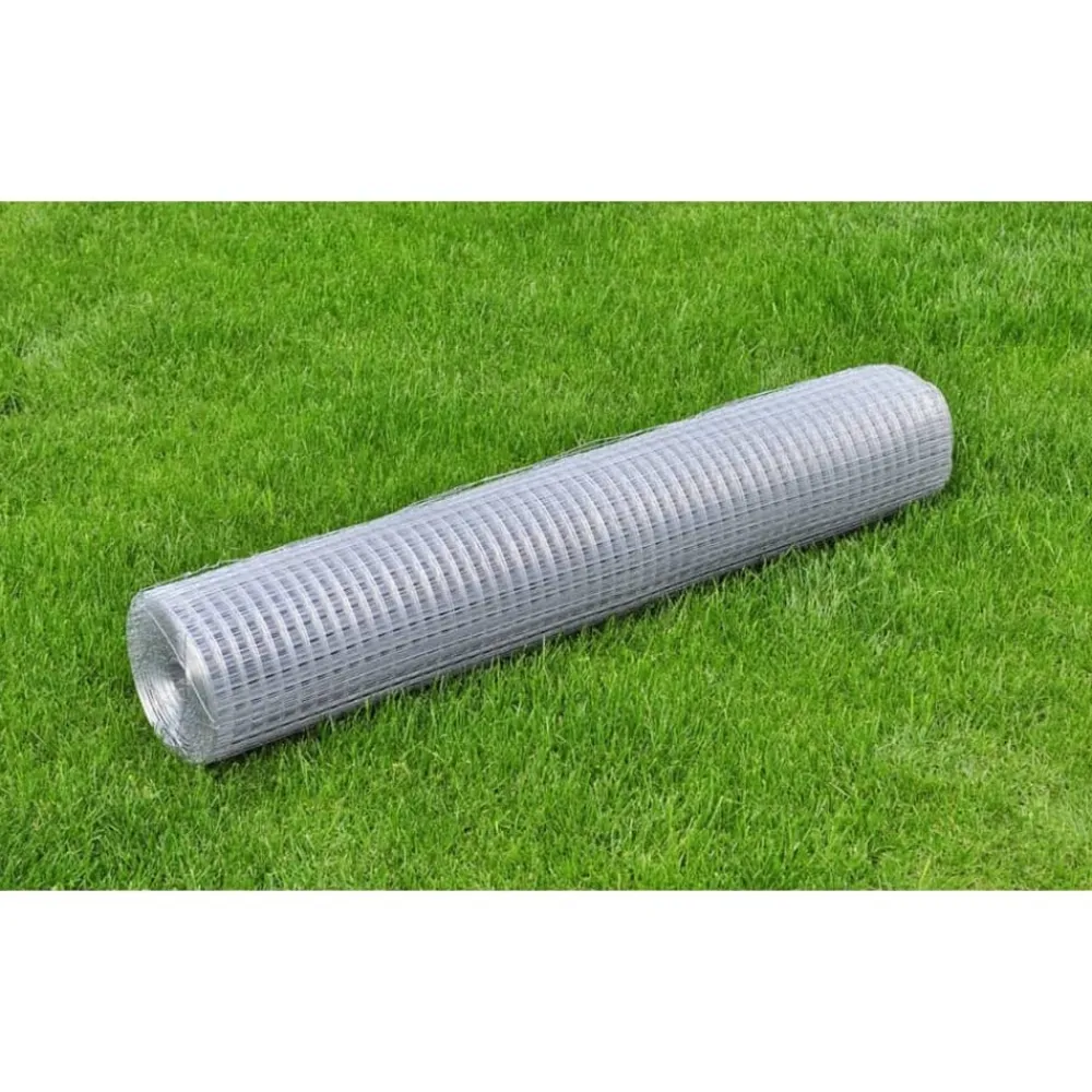 Maison Exclusive Cages, Volières Et Accessoires | - Grillage pour volière acier galvanisé 10x1 m argenté