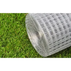 Maison Exclusive Cages, Volières Et Accessoires | - Grillage pour volière acier galvanisé 10x1 m argenté