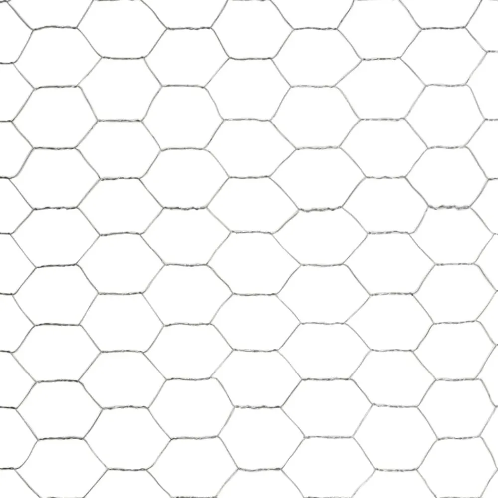 Maison Exclusive Cages, Volières Et Accessoires | - Grillage pour volière acier galvanisé 25x1,2 m argenté
