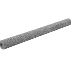 Maison Exclusive Cages, Volières Et Accessoires | - Grillage pour volière acier galvanisé 25x1,5 m argenté