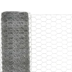 Maison Exclusive Cages, Volières Et Accessoires | - Grillage pour volière acier galvanisé 25x1,5 m argenté