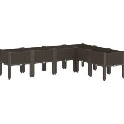Maison Exclusive - Jardinière avec pieds marron 160x120x42 cm pp Outlet