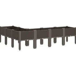 Maison Exclusive - Jardinière avec pieds marron 160x120x42 cm pp Outlet