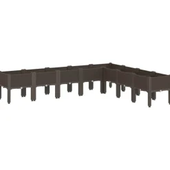 Maison Exclusive - Jardinière avec pieds marron 200x160x42 cm pp Clearance