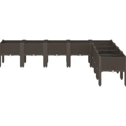 Maison Exclusive - Jardinière avec pieds marron 200x160x42 cm pp Clearance