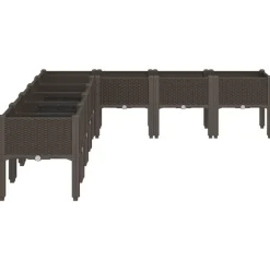 Maison Exclusive - Jardinière avec pieds marron 200x160x42 cm pp Clearance
