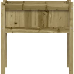 Maison Exclusive Pots, Jardinières Et Carrés Potagers | - Jardinière avec pieds 70x31x70 cm bois de pin imprégné