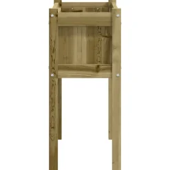 Maison Exclusive Pots, Jardinières Et Carrés Potagers | - Jardinière avec pieds 70x31x70 cm bois de pin imprégné