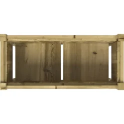 Maison Exclusive Pots, Jardinières Et Carrés Potagers | - Jardinière avec pieds 70x31x70 cm bois de pin imprégné