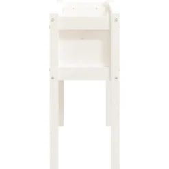 Maison Exclusive - Jardinières 2 pcs avec pieds blanc bois de pin massif New