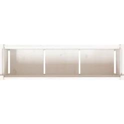 Maison Exclusive - Jardinières 2 pcs avec pieds blanc bois de pin massif New