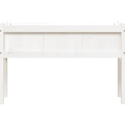 Maison Exclusive - Jardinières avec pieds blanc 110x31x70 cm bois de pin massif Sale