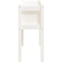 Maison Exclusive - Jardinières avec pieds blanc 110x31x70 cm bois de pin massif Sale