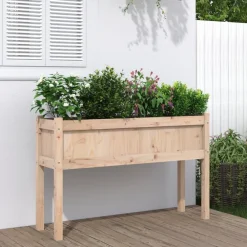 Maison Exclusive - Jardinières avec pieds 110x31x70 cm bois de pin massif New