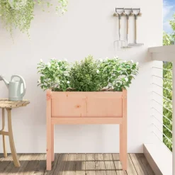 Maison Exclusive Pots, Jardinières Et Carrés Potagers | - Jardinières avec pieds 70x31x70 cm bois massif douglas