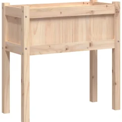 Maison Exclusive Pots, Jardinières Et Carrés Potagers | - Jardinières 2 pcs avec pieds bois de pin massif