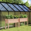 Maison Exclusive Pots, Jardinières Et Carrés Potagers | - Jardinières 2 pcs avec pieds bois massif douglas