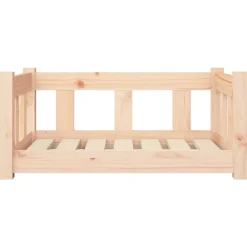Maison Exclusive Niches, Paniers Et Transports | - Lit pour chien 65,5x50,5x28 cm bois de pin solide
