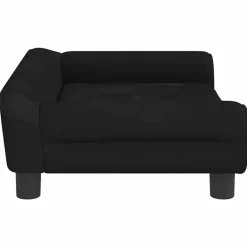 Maison Exclusive Niches, Paniers Et Transports | - Lit pour chien noir 70x48x22 cm velours