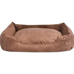 Maison Exclusive - Lit pour chiens avec coussin cuir artificiel pu taille m beige Outlet