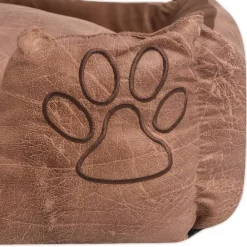 Maison Exclusive - Lit pour chiens avec coussin cuir artificiel pu taille m beige Outlet
