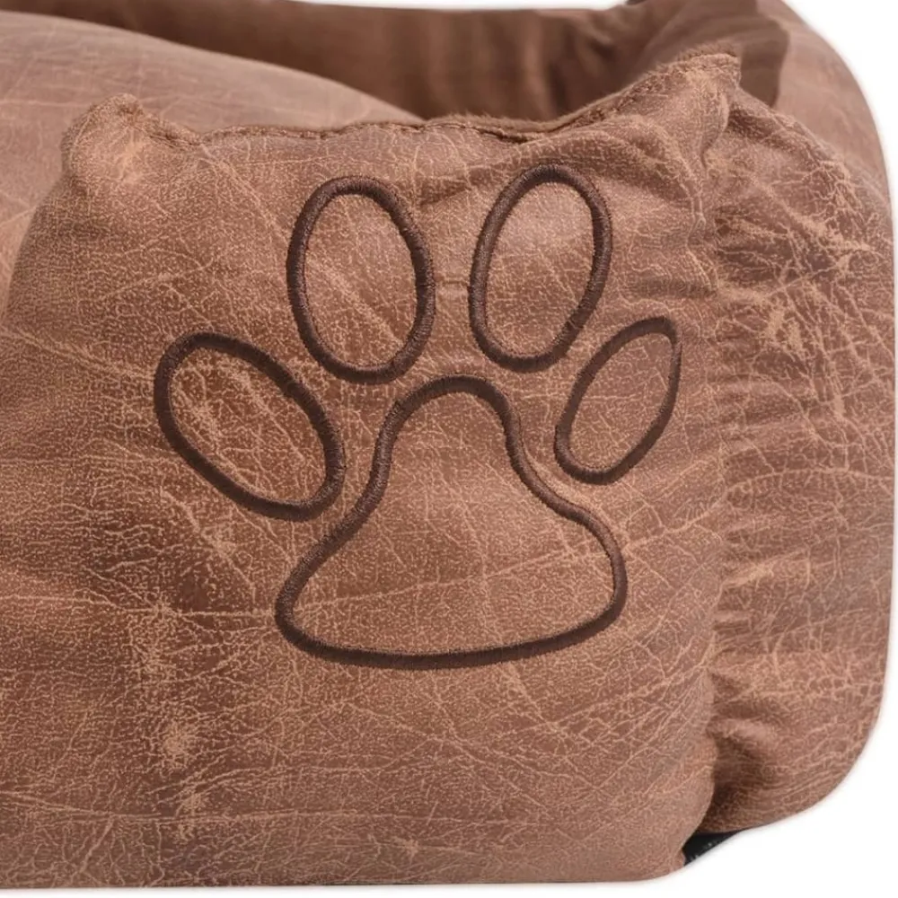 Maison Exclusive - Lit pour chiens avec coussin cuir artificiel pu taille m beige Outlet