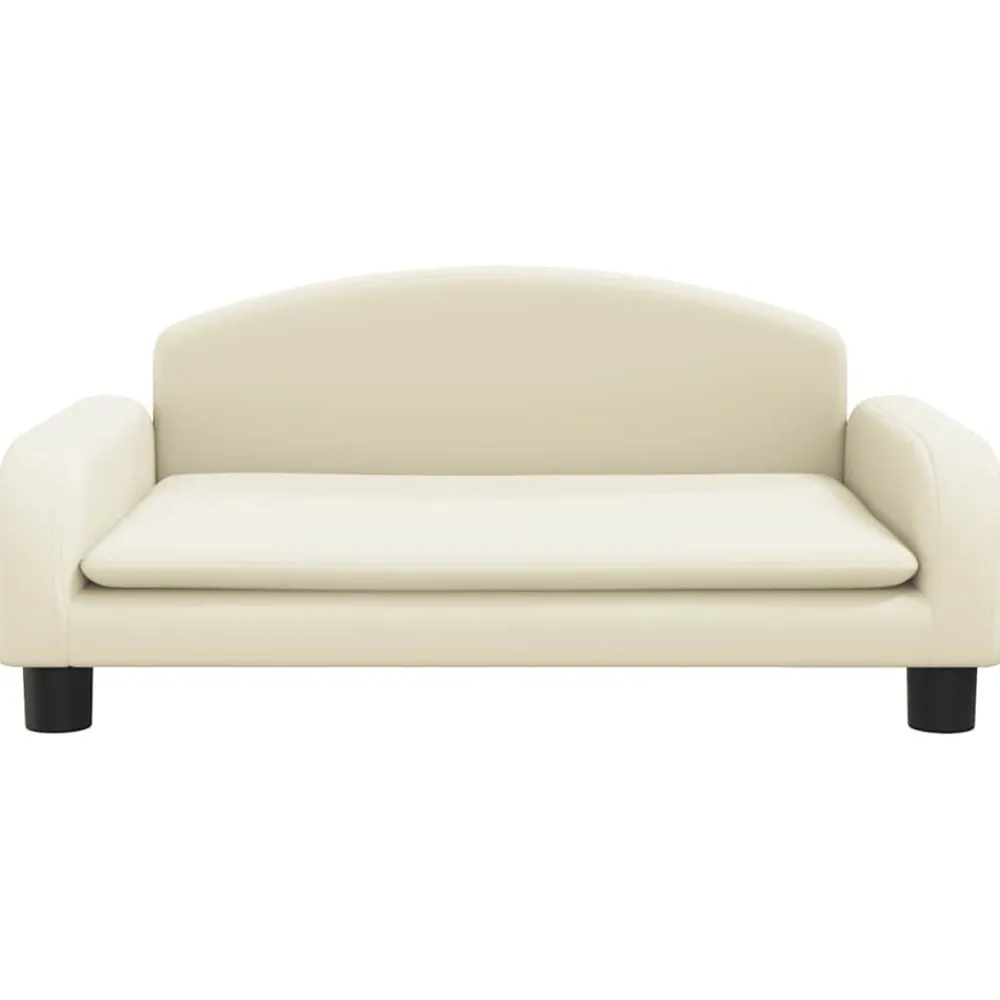 Maison Exclusive Niches, Paniers Et Transports | - Lit pour chien crème 70x45x30 cm similicuir