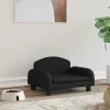 Maison Exclusive Niches, Paniers Et Transports | - Lit pour chien noir 70x45x30 cm similicuir