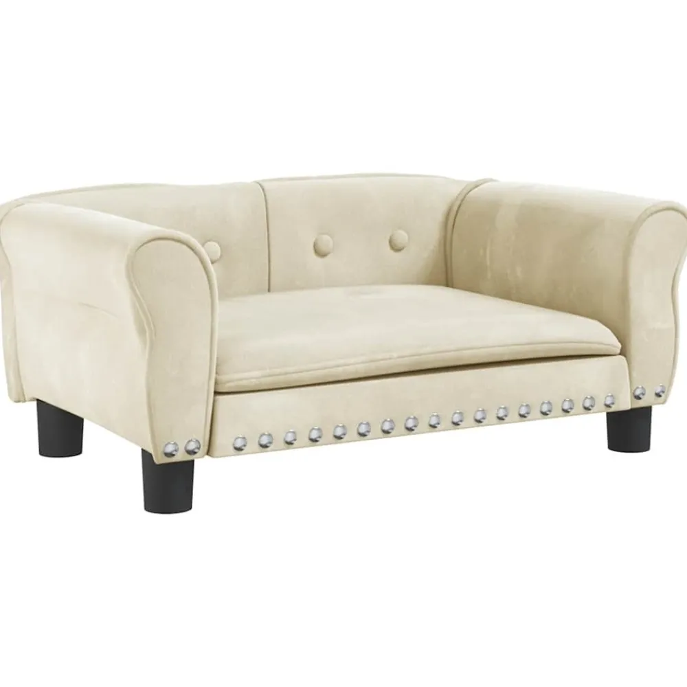 Maison Exclusive - Lit pour chien crème 70x45x30 cm velours Online
