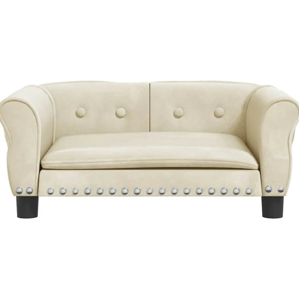Maison Exclusive - Lit pour chien crème 70x45x30 cm velours Online
