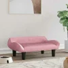Maison Exclusive Niches, Paniers Et Transports | - Lit pour chien rose 70x40x24 cm velours
