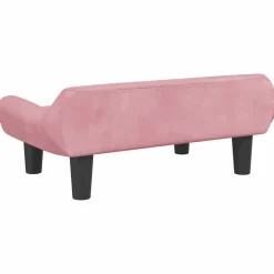 Maison Exclusive Niches, Paniers Et Transports | - Lit pour chien rose 70x40x24 cm velours