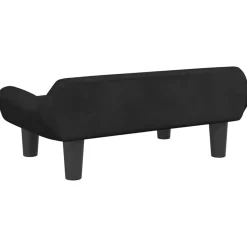 Maison Exclusive Niches, Paniers Et Transports | - Lit pour chien noir 70x40x24 cm velours