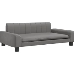 Maison Exclusive Niches, Paniers Et Transports | - Lit pour chien gris 90x53x30 cm similicuir