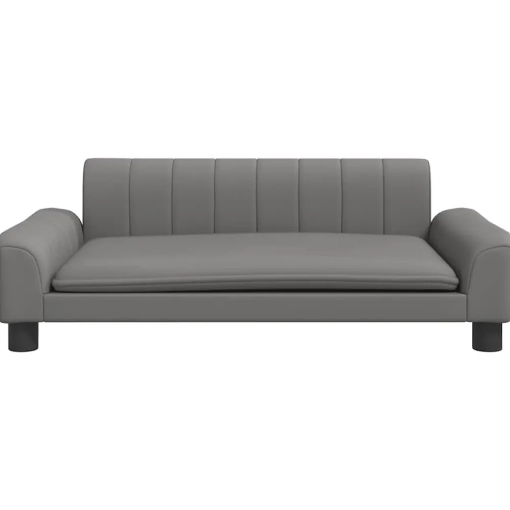 Maison Exclusive Niches, Paniers Et Transports | - Lit pour chien gris 90x53x30 cm similicuir