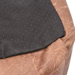 Maison Exclusive Niches, Paniers Et Transports | - Lit pour chiens avec coussin cuir artificiel pu taille s beige